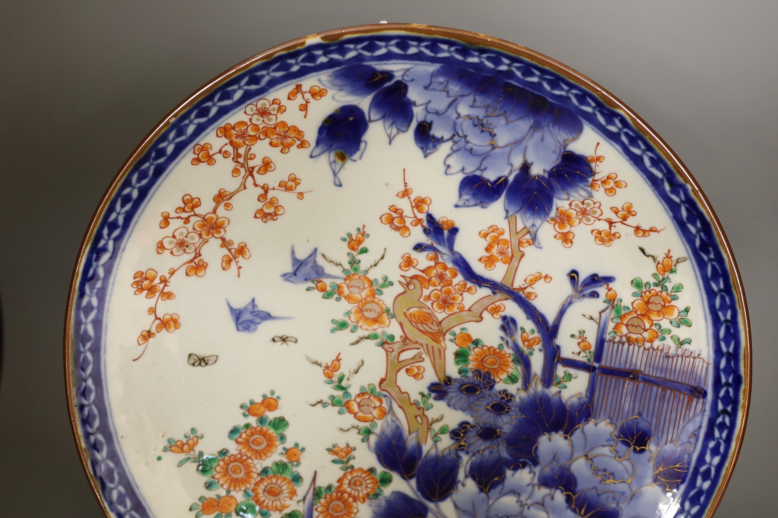 A Japanese Imari charger, 37 cms diameter